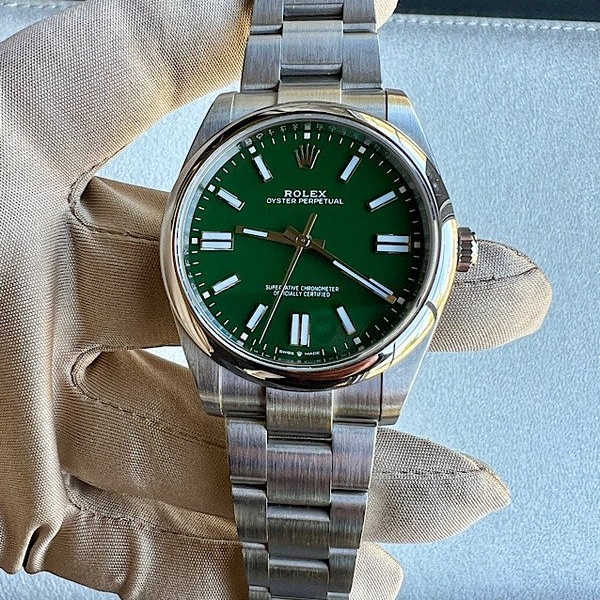 Rolex Oyster Perpetual 41mm Green Dial