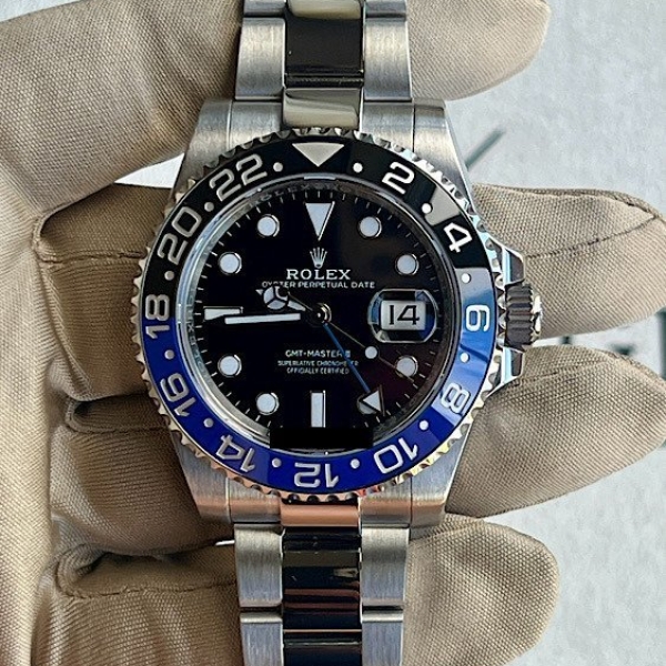 Rolex GMT Master II "Batman" on Oyster Bracelet