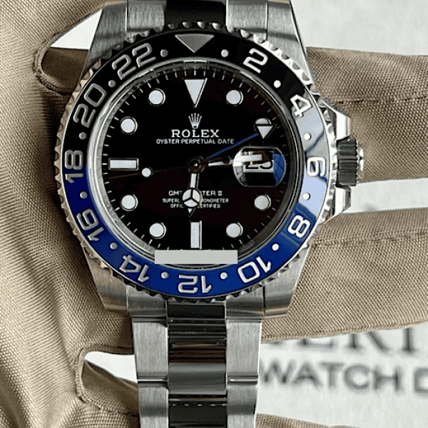 Rolex GMT Master II "Batman" on Oyster Bracelet